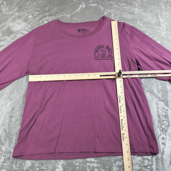 Parks Project Shirt Men Large Pink Long Sleeve National Parks Of The USA Outdoor - Picture 10 of 11
